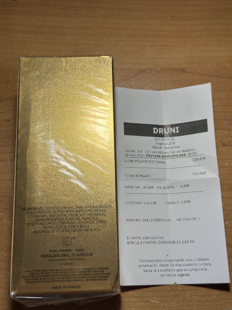 Paco rabanne 1 Million Eau de Toilette - 100ml