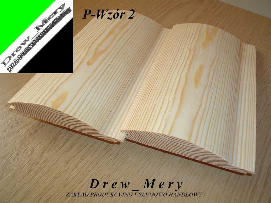 Deska Półokrągła Imitacja Bala P-W2 23x147 / Półbal Podbitka Szalówka