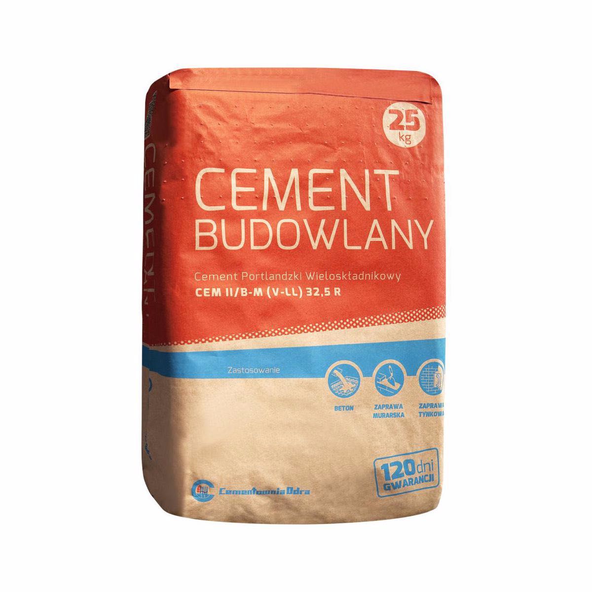 cement 32,5 R 25kg ODRA Opole - Beton - Bloczek