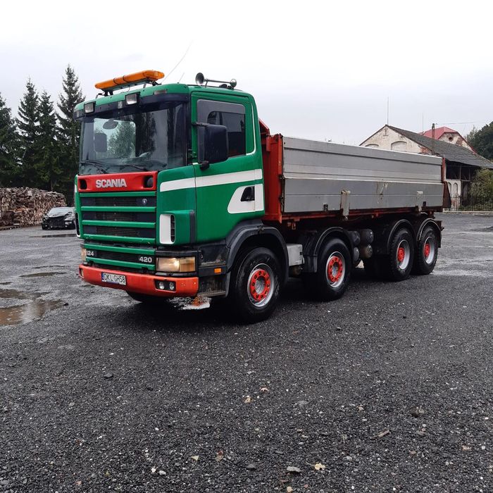 Scania R 124 420  Scania R 124 420 8x4 wywrotka okazja!!!