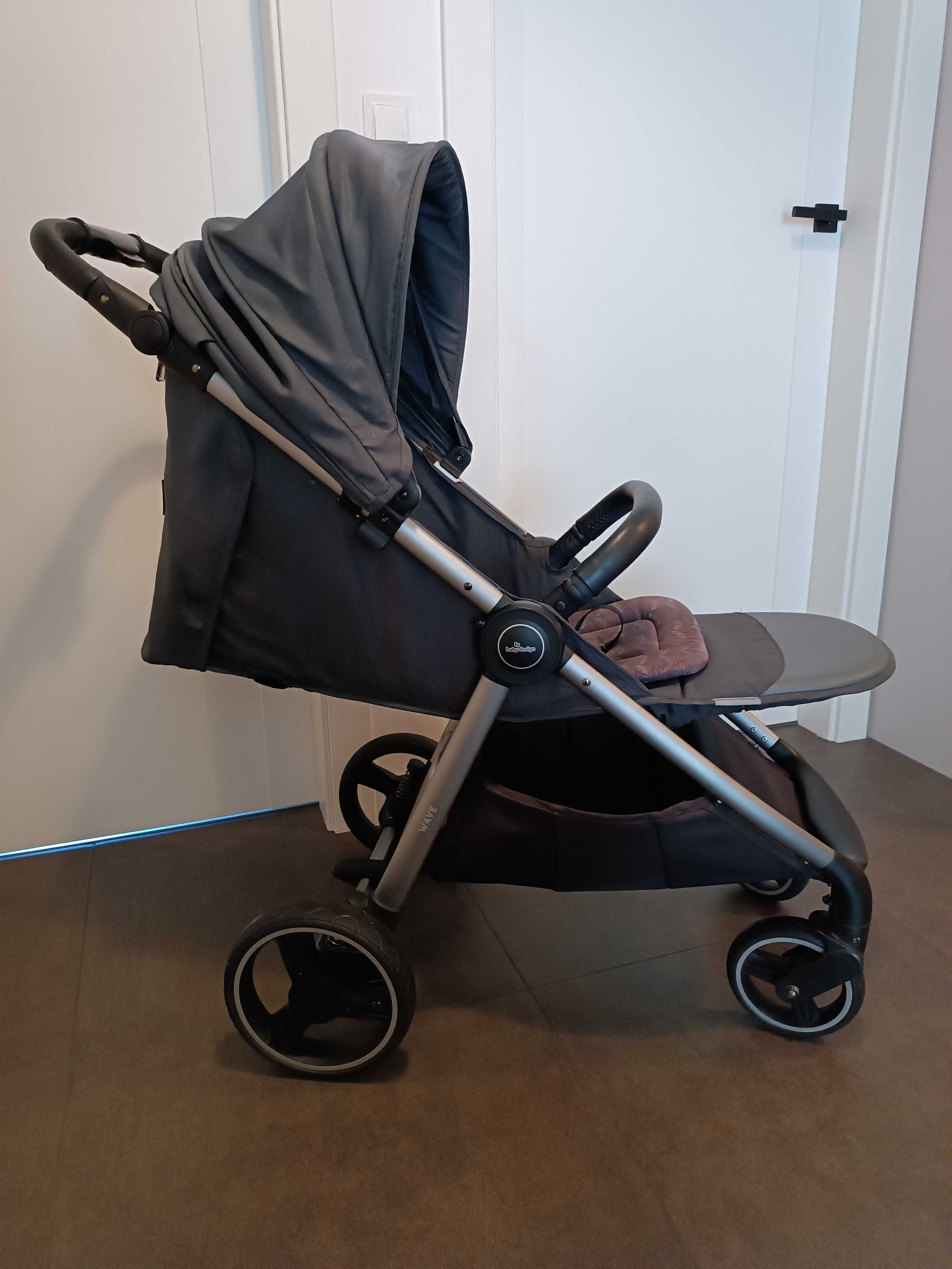 Wózek spacerowy Baby Design Wave + dodatki