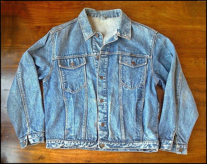 Kurtka męska jeansowa RIFLE M Wzrost 170cm niebieski Okazja!