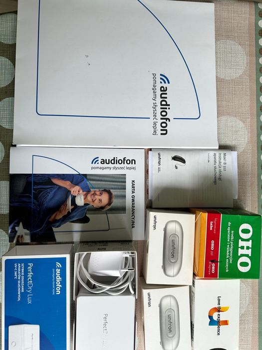 Aparat słuchowy audiofon zestaw