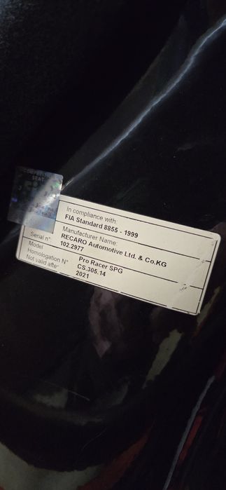 Fotel kubełkowy Recaro PRO Racer SPG Drift series