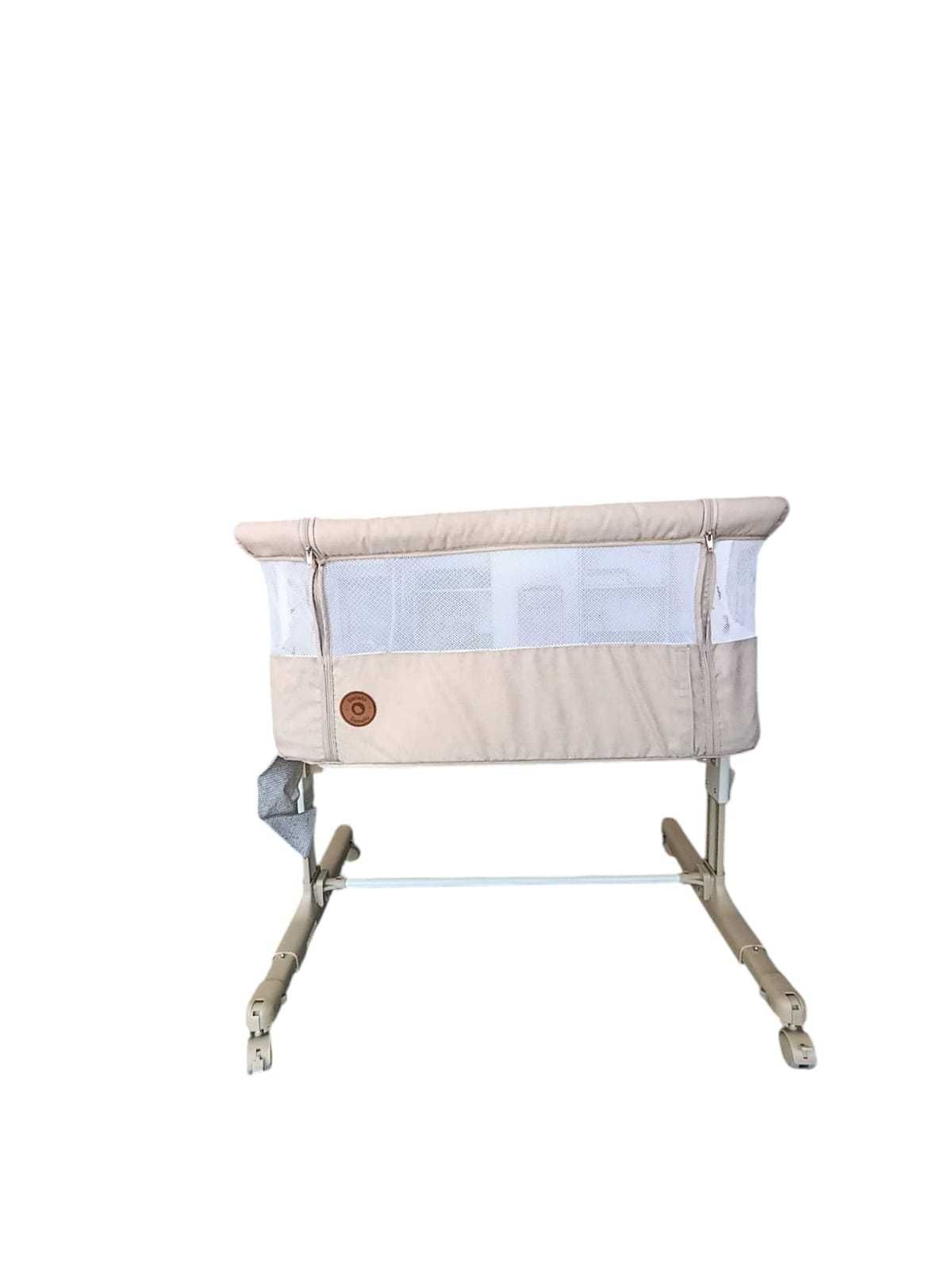 LIONELO łóżeczko dostawne LUNA Beige Sand 2w1
