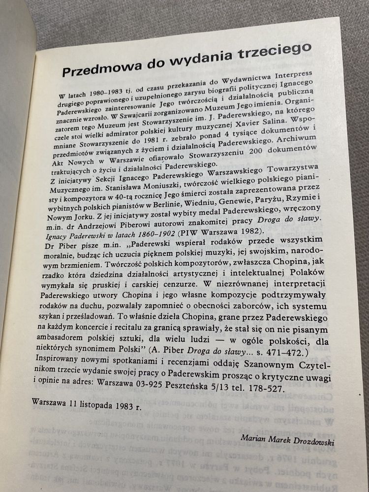 Książka Ignacy Jan Paderewski