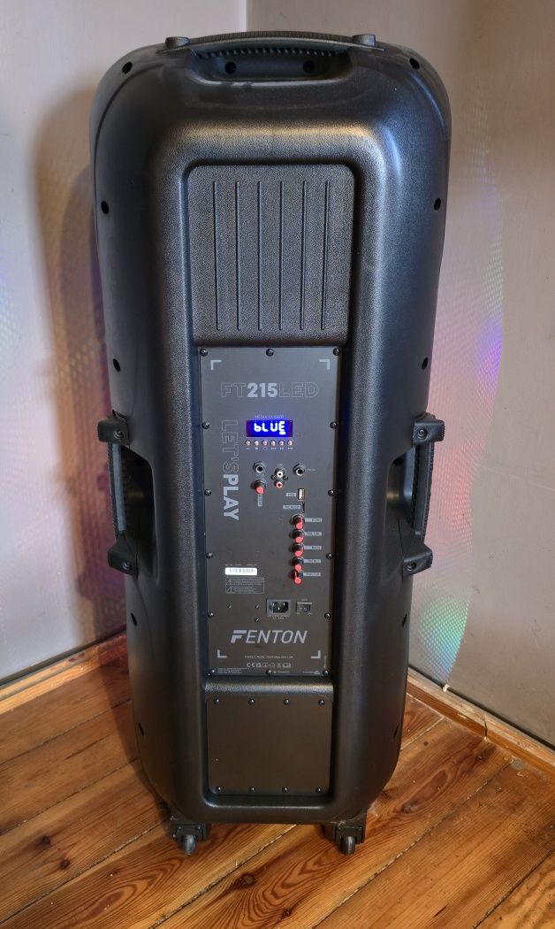 Głośnik Fenton 215led 1600W Bardzo Mocny!!!  Zestaw plus dwa mikrofon