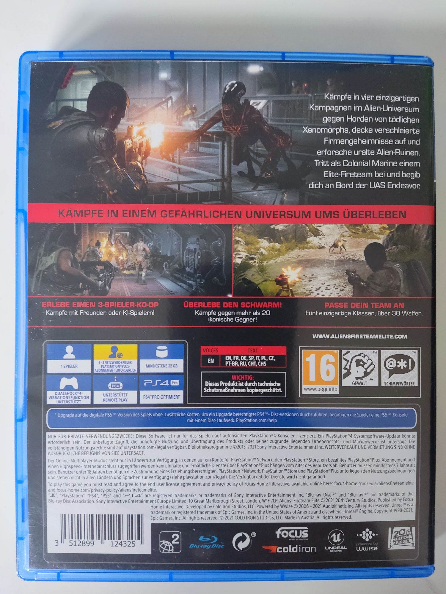 Aliens Fireteam Elite PlayStation 4