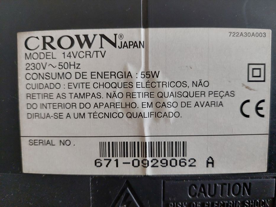Televisão crown antiga