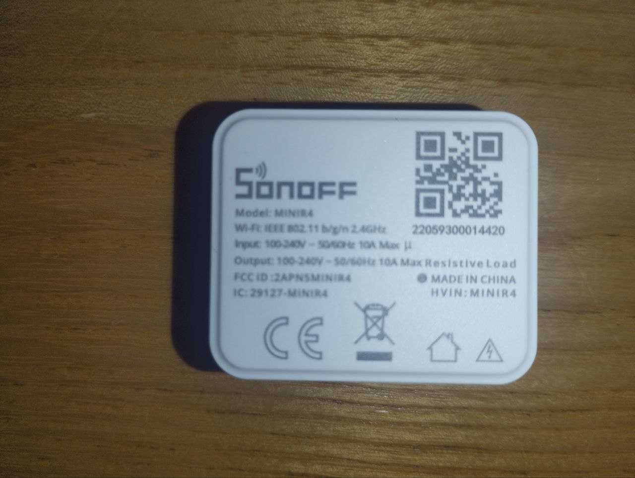 Одноканальне WiFi реле Sonoff MINI R4