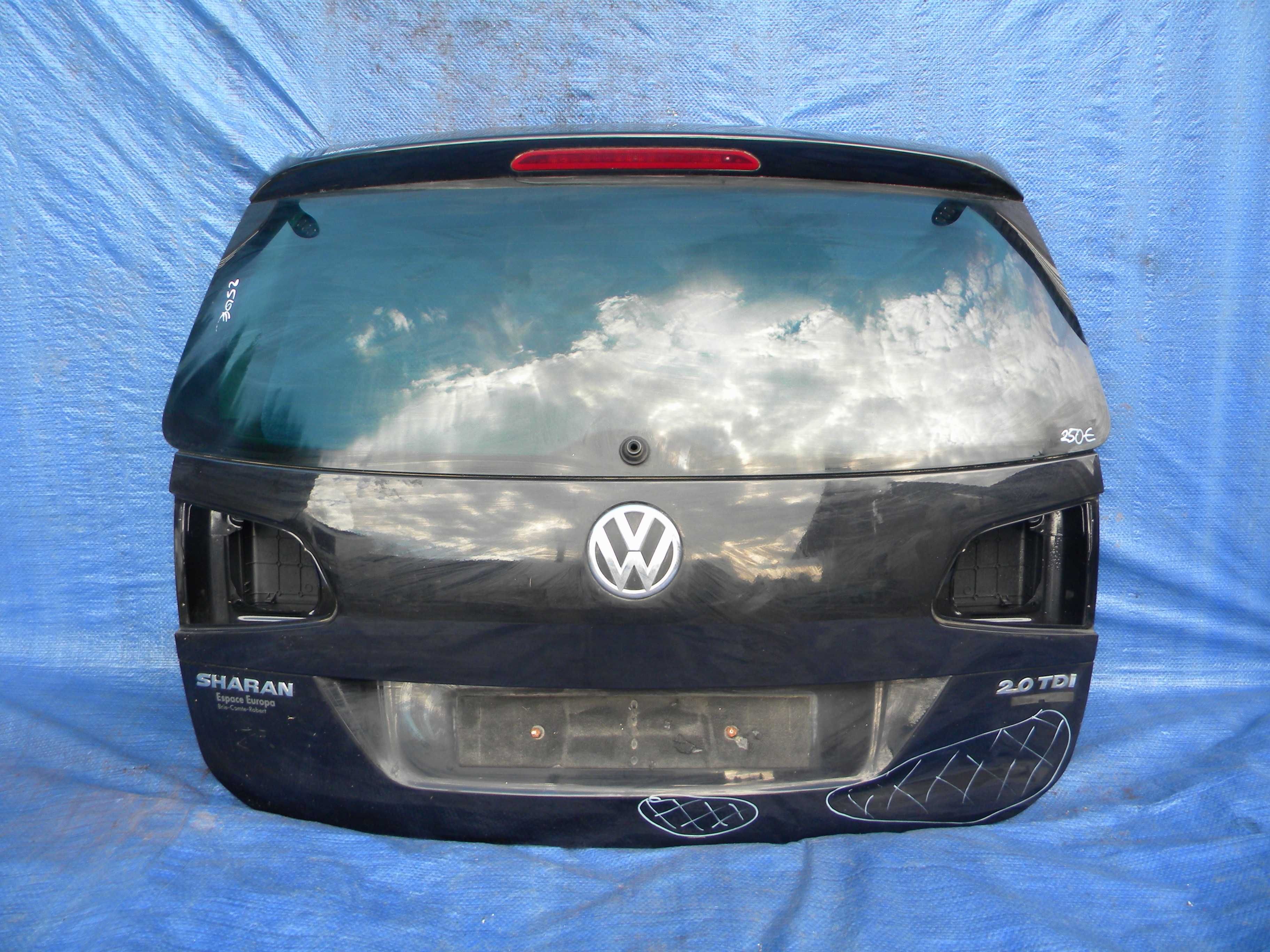 VW SHARAN II 7N 2012 KLAPA TYŁ Goła + Szyba Oryginał Opolskie Części