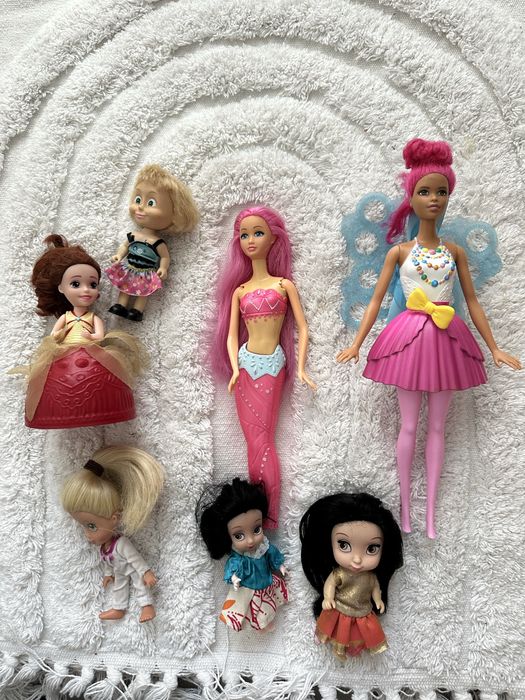 Zestaw 7 lalek barbie cena za wszystko male duze
