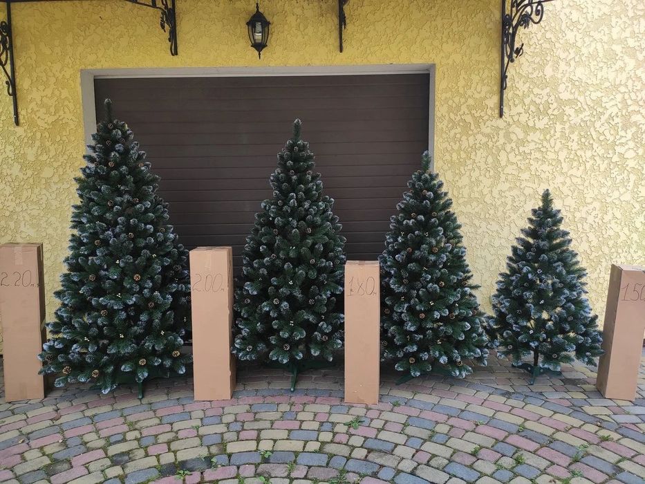 ТОП Ялинка штучна кармен з шишками перлами 1.5-2.5м Елка искусственная