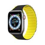 Magnetyczny pasek Apple Watch (41, 40, 38 mm) Dux Ducis - czarno-żółty