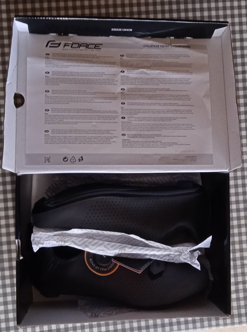 Sapatos de Ciclismo de estrada tamanho 45 Force Road Victory, grey-bla