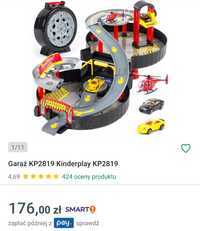 Kinderplay garaż samochodowy walizka