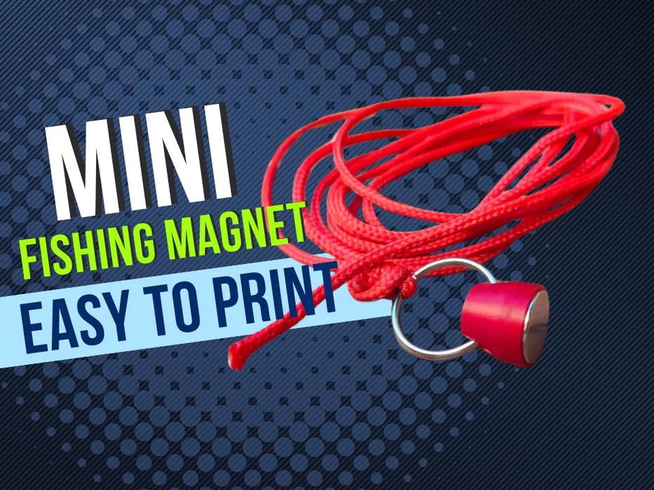 Mini Íman de Pesca para Recuperar Objetos