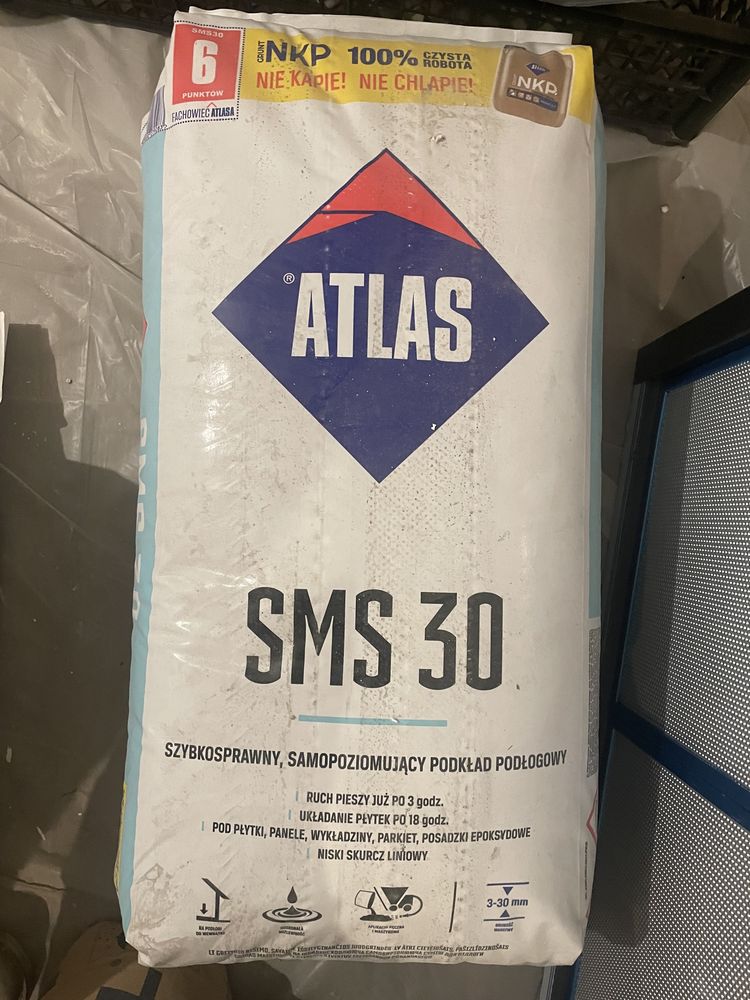 2x Atlas SMS 30 - szybkoschnący, samopoziomujacy podkład podłogowy