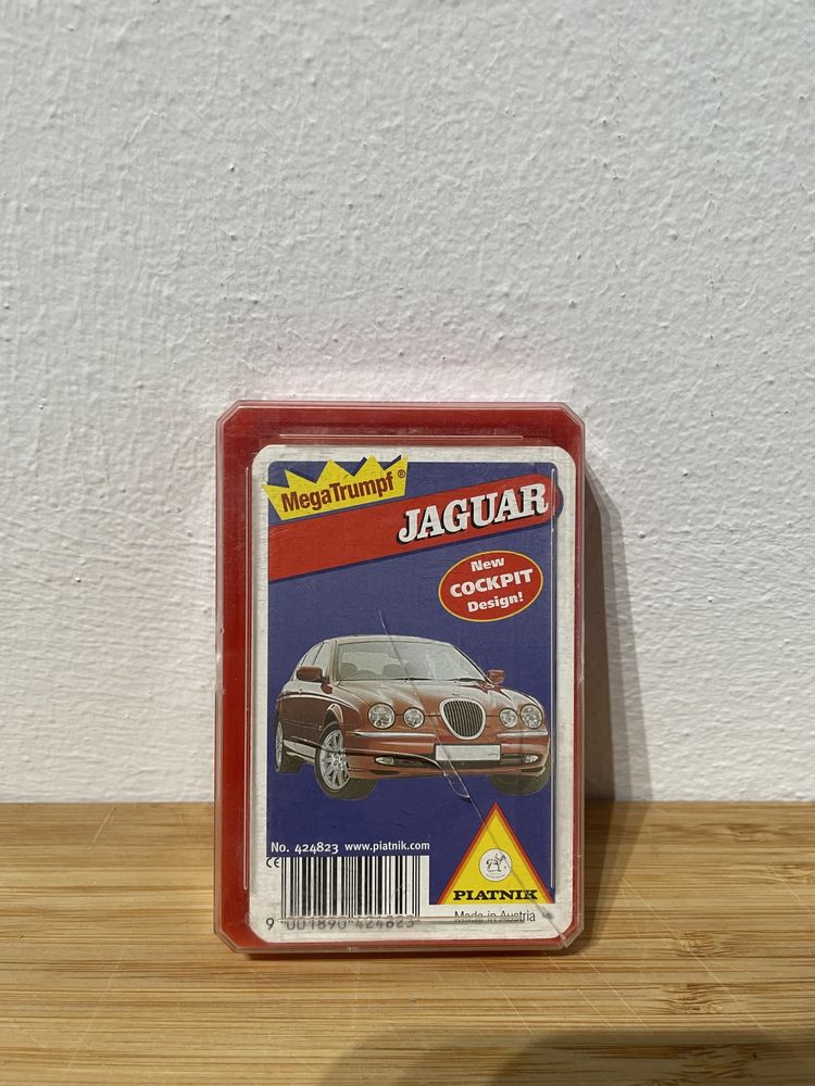 Karty kolekcjonerskie Mega Trumpf Jaguar samochody