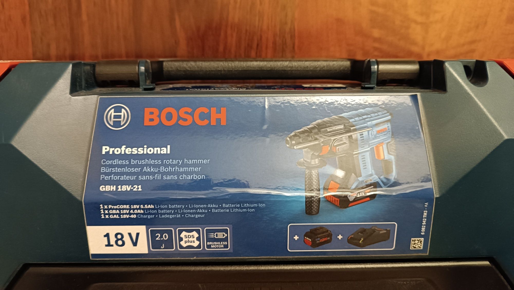 Bosch GBH18V-21 + 2 baterias 4.0Ah/5.5Ah