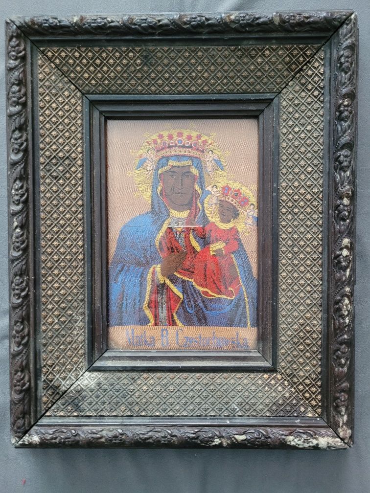 Stary obraz Matki Boskiej Częstochowskiej