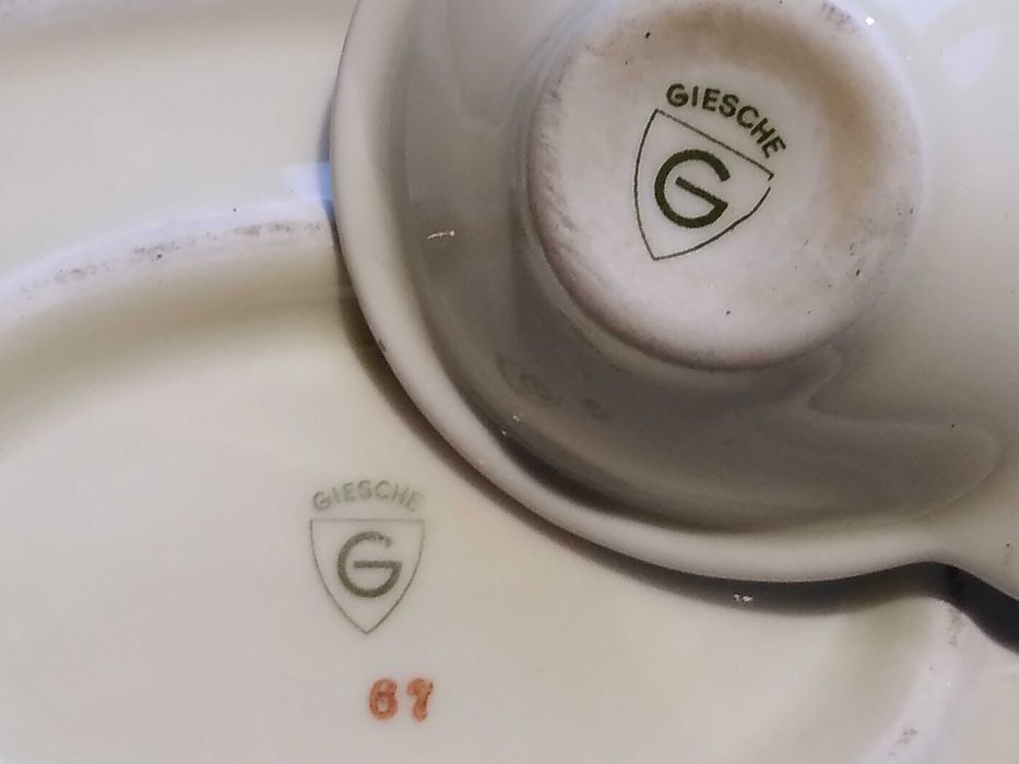 Stara porcelana sosjerka Giesche Bogucice przedwojenna