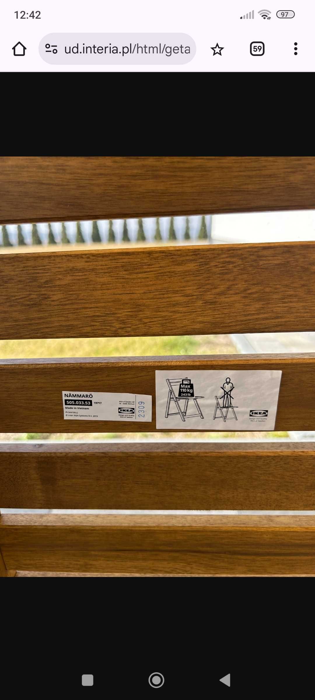 Stół + 4 krzesła IKEA
