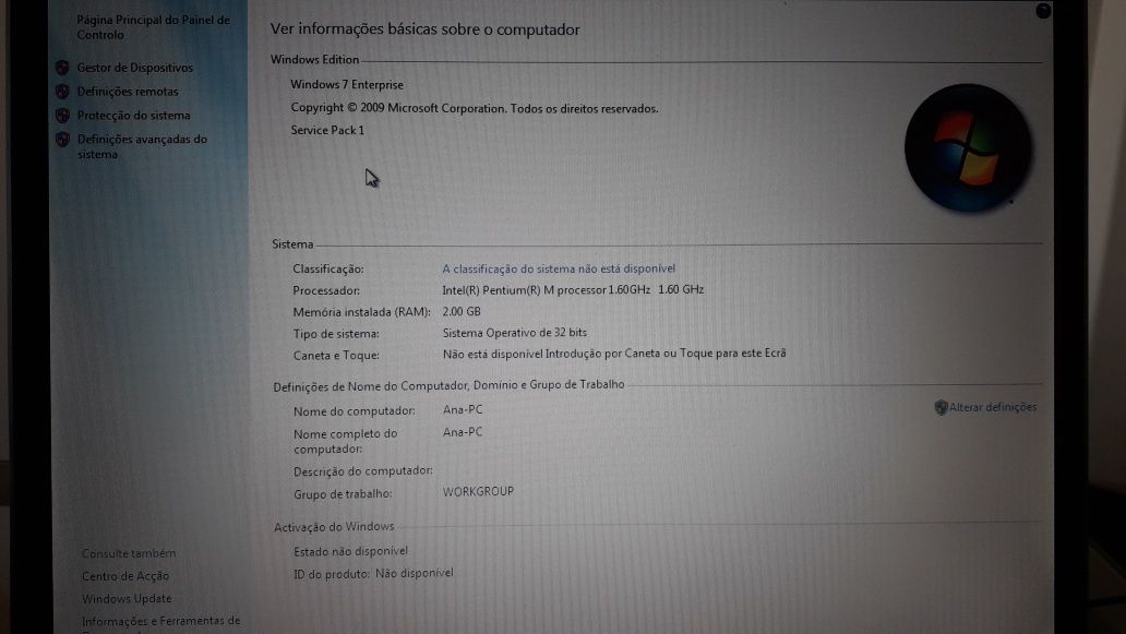 Asus A3000 N a funcionar