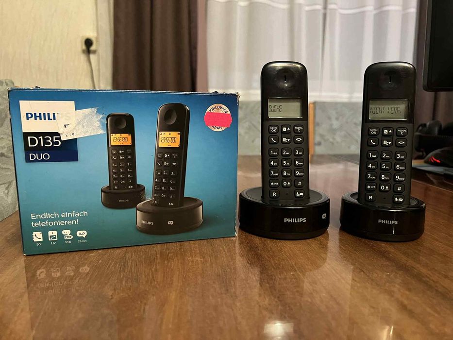 Радіотелефон Philips D135 дві трубки