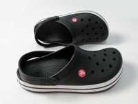 Женские Крокс Сабо Crocs Croсband Черного цвета