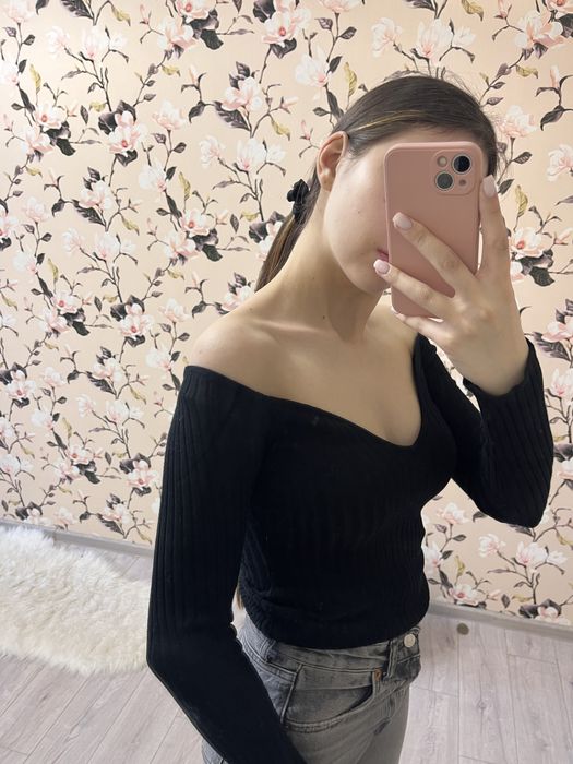 Чорне боді кофта жіноче боди