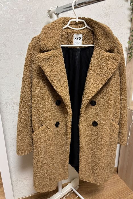Шубка  Zara Тедді овчина L/40