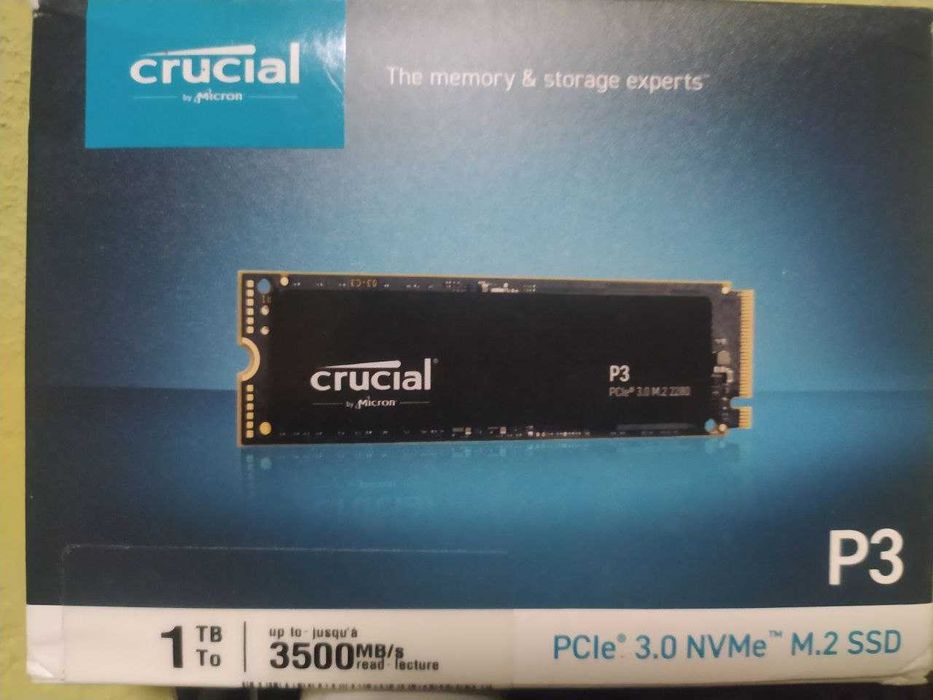 SSD-накопитель M.2 1TB Crucial P3 (CT1000P3SSD8)