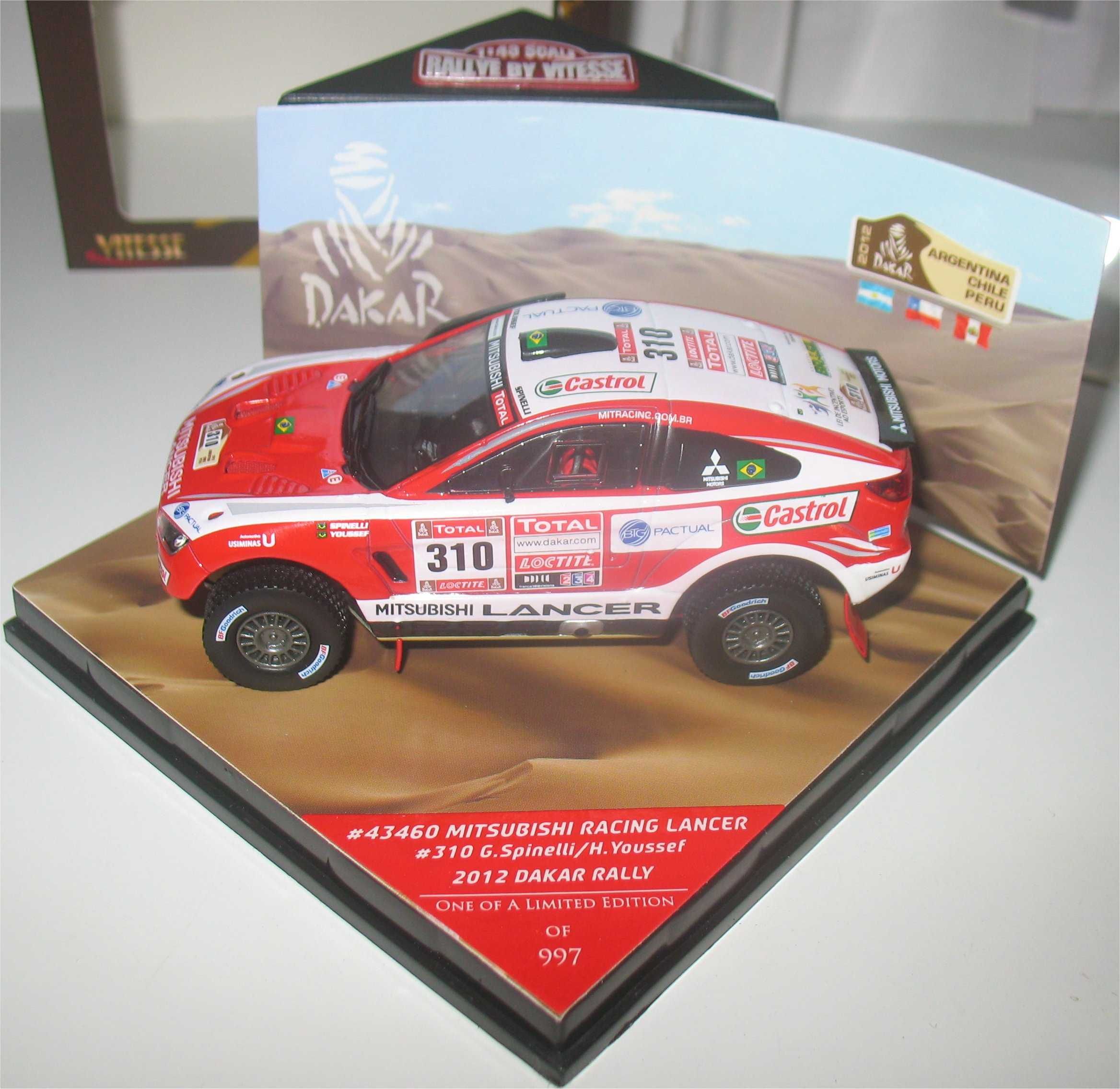 Vitesse/Sunstar - Mitsubishi Racing Lancer - Dakar 2010 - G. Spinelli