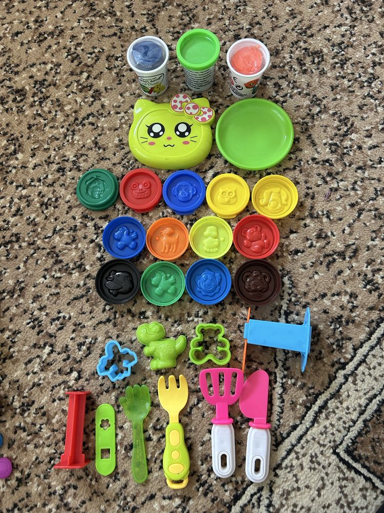 Play Doh набір пластилін машинка для вермішелі