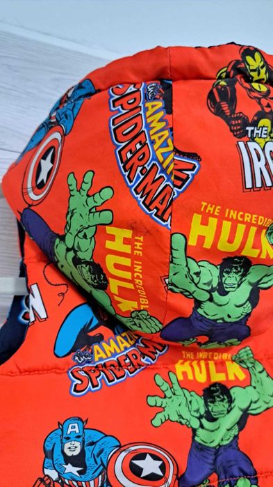 Kamizelka dwustronna Marvel Spiderman Hulk r.92