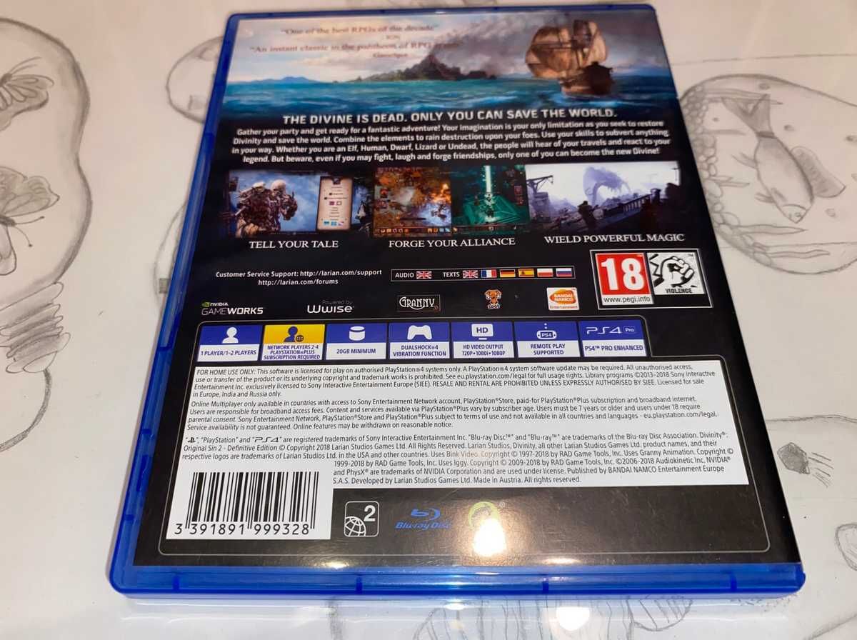 Divinity Original Sin 2 Ps4 polska wersja bez rys