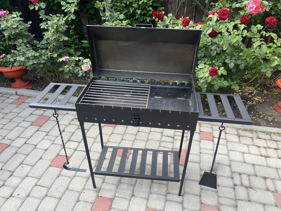 Мангал великий на 12 шампурів, 3 мм, 4 мм, 5 мм