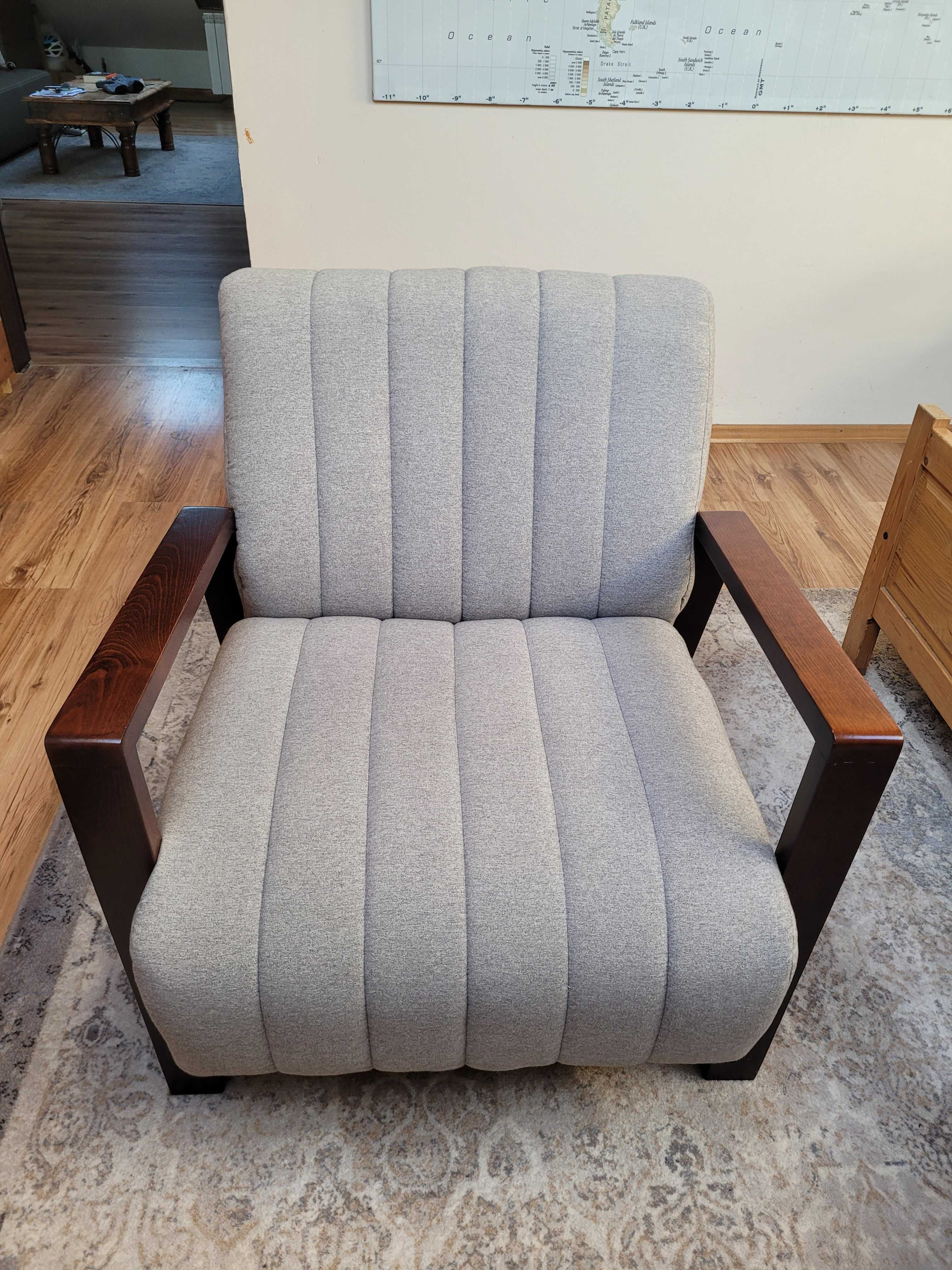 Fotel Cooper SLF24 szary, prawie nowy, Smart Line Furniture 24