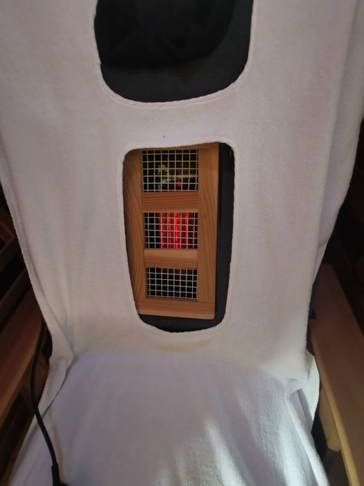 Okazja luksusowa sauna fotelowa infrared jednoosobowa z funkcją masażu