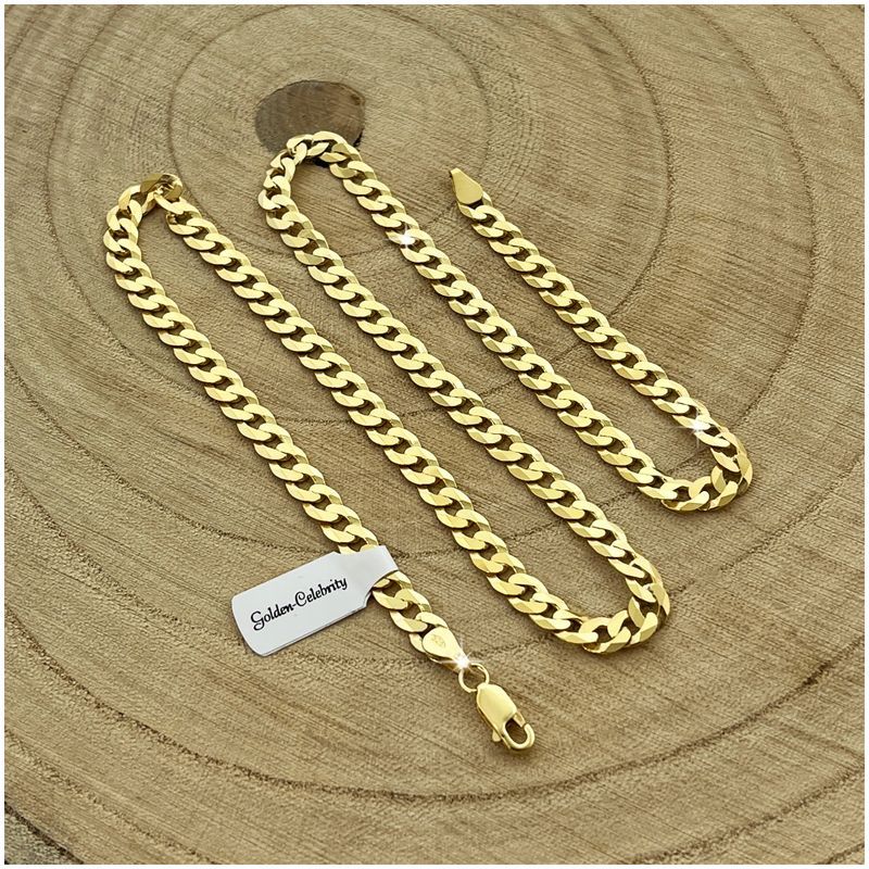 Złoty Łańcuszek Męski Pancerka Łańcuch 60 cm 6,00 mm 925/585 + Płyn Gr