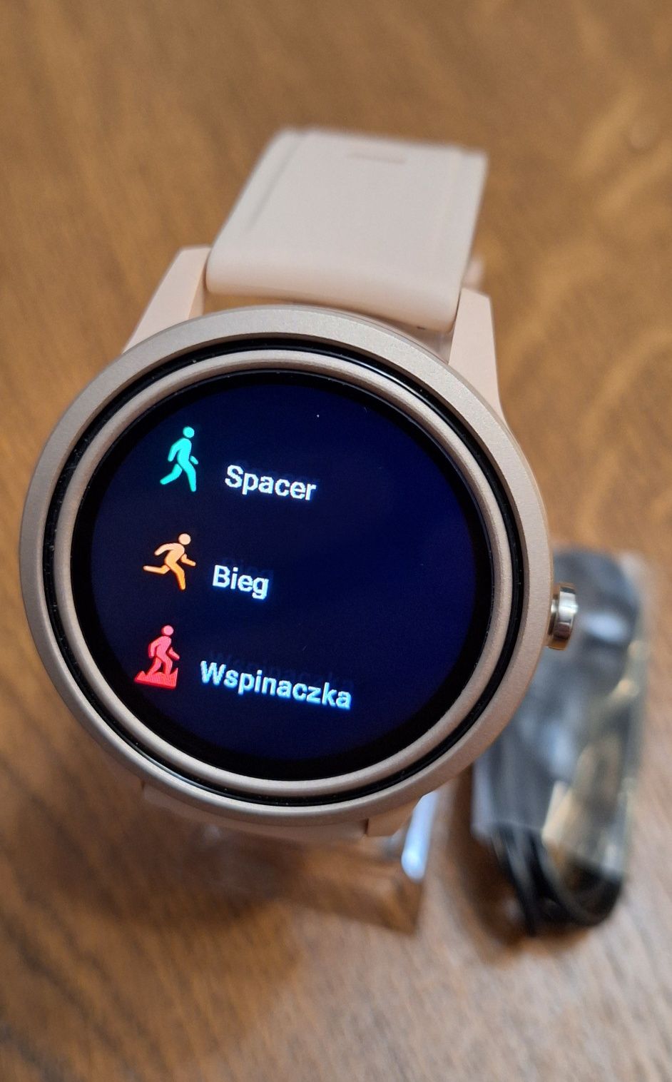 Inteligenty damski smartwatch zegarek Polski język - wiadomości, puls