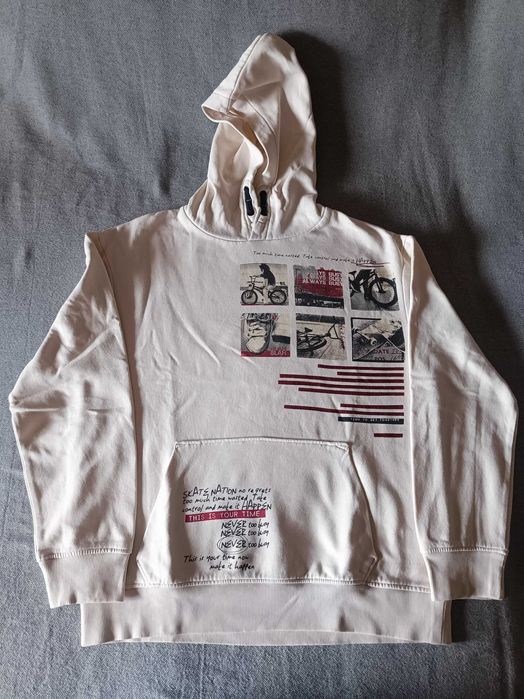 Sweat com capuz C&A, tamanho 158/164cm – 13/14 anos