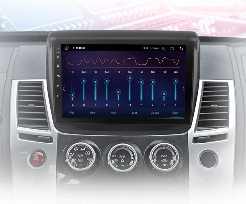 Radio Android do Mitsubishi Pajero Sport 2 / L200 / Triton 6GB 128GB