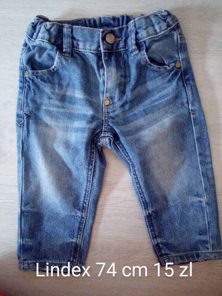 Jeansy Lindex 74 cm