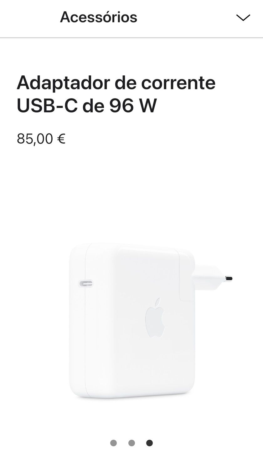 Carregador Apple USB-C de 96 W