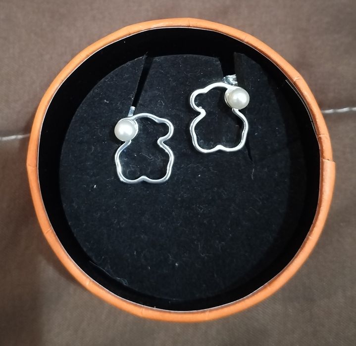 Brincos de prata da Tous