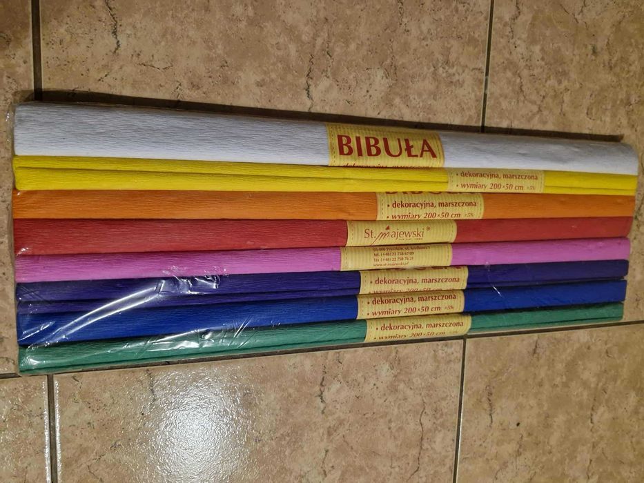 Bibuła 8 kolorów