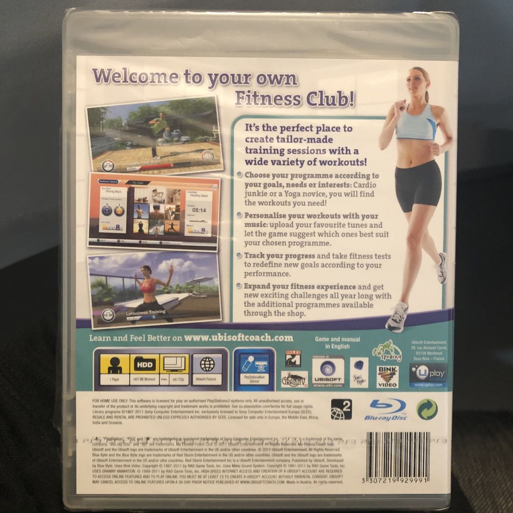 Nowa w folii My Fitness Coach Club PS3 PlayStation 3