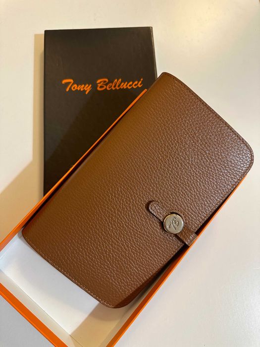 Portmonetka skórzana Tony Bellucci – nowa, w oryginalnym opakowaniu